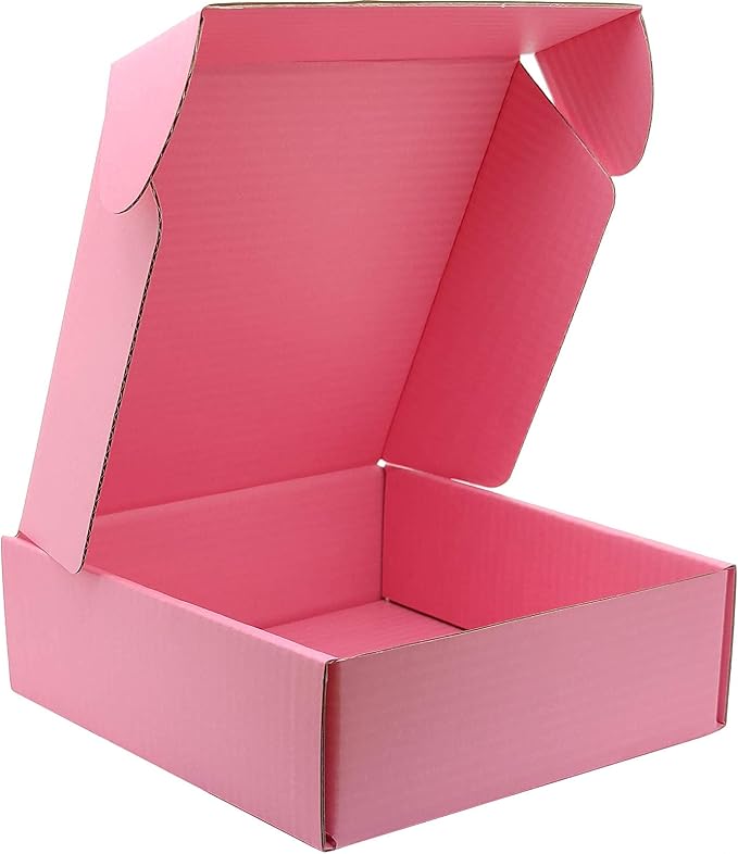 Small Pink Shipping Boxes for Small Business Pack of 25-6x6x2 inches Cardboard - Image 3