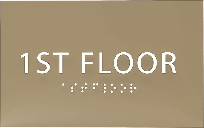 6" X4" 1st Floor Sign by ADACentralSigns