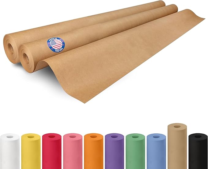 Brown Paper Roll 48" x 1800", Crafts/Arts by IDLPackaging