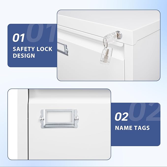 5 Drawer File Cabinet, Filing Cabinets - Image 6