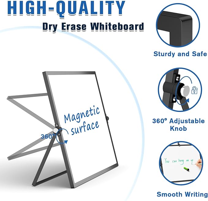 Grtard Dry Erase Magnetic White Board, Portable Small Whiteboard Set, Dry Erase - Image 8