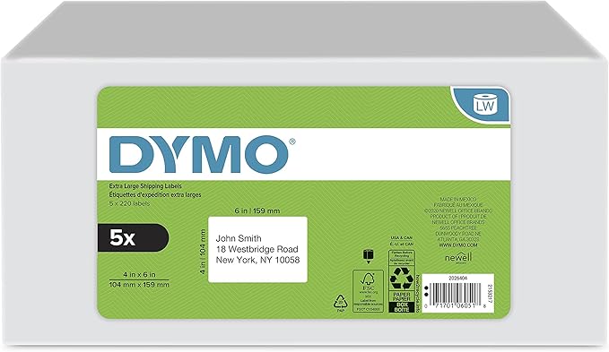 DYMO Authentic LW Extra-Large Shipping Labels by Dymo%C2%AE