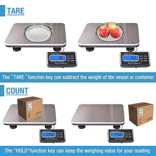 SurmountWay Shipping Scale 660lbs LCD Digital Platform Heavy Duty Portable - Image 6