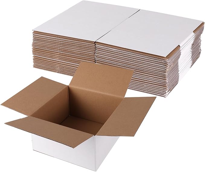 Hoikwo 7x7x4 Small Shipping Boxes Set of 25 by Hoikwo