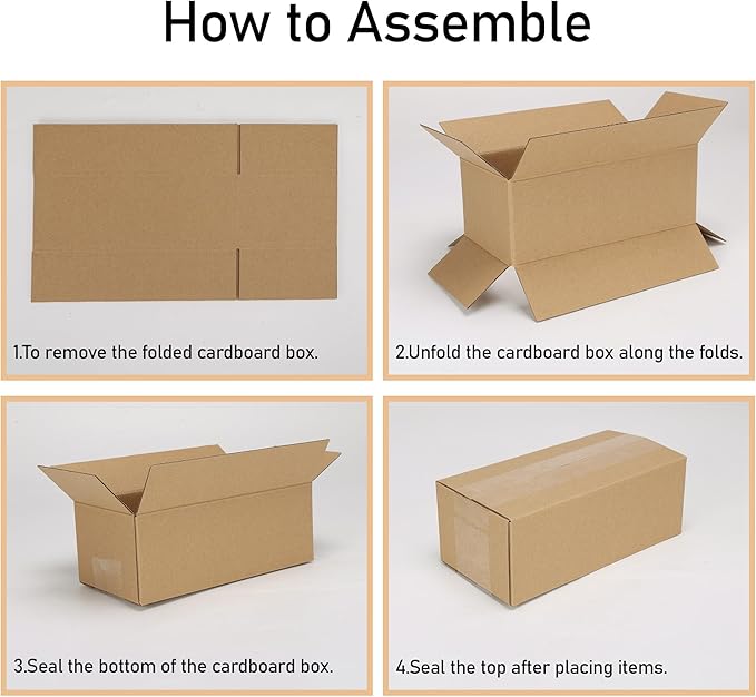 CRUGLA 40 Packs 8x4x3 Shipping Boxes - Image 6