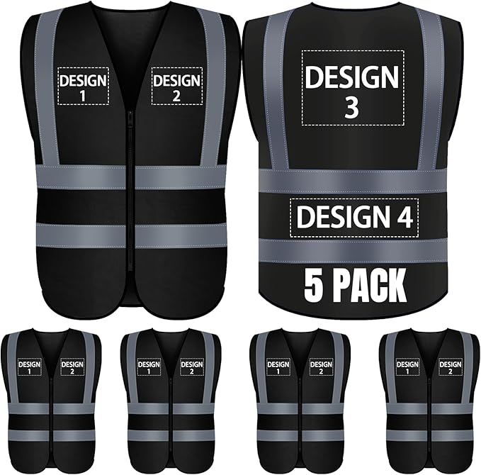 BeautyWill Custom Logo Safety Vest S, 4XL Personalized Safety Vest High by BeautyWill