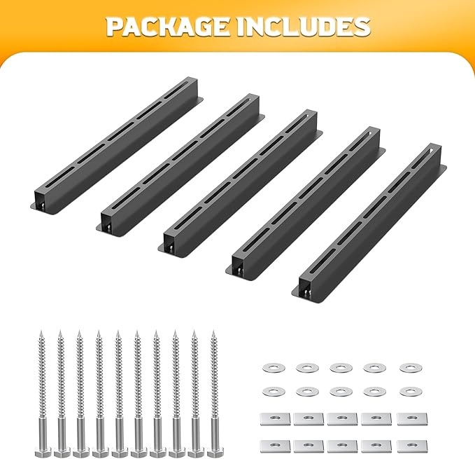 WALMANN Overhead Tote Storage Rails, Heavy Duty Garage Ceiling Bin Storage Rack - Image 8