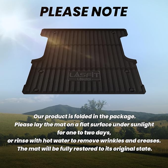 LASFIT Bed Mat for Toyota Tundra 2022-2026 5.5FT/5.5' Truck Bed, All Weather - Image 6