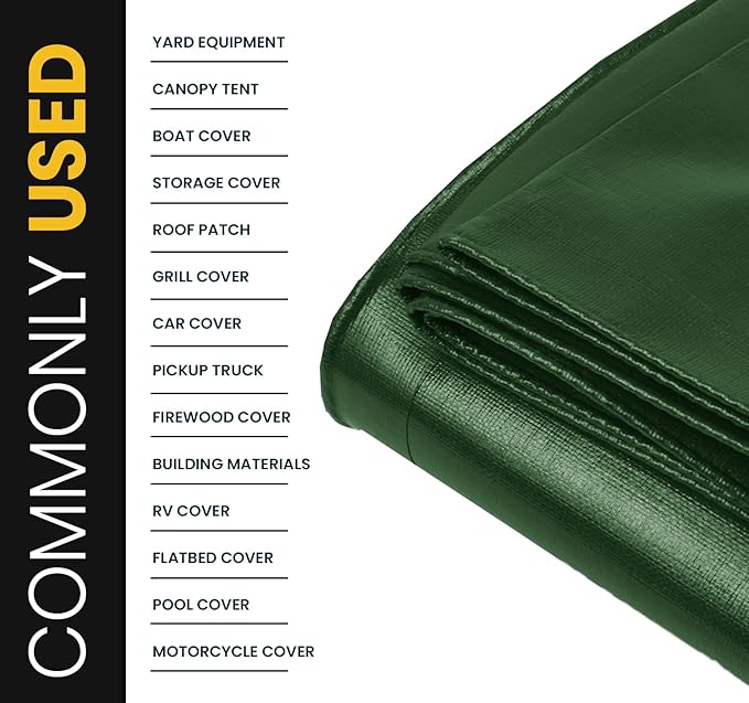 PROTARP Extra Heavy Duty 16 Mil Tarp Cover, Waterproof, UV Resistant, Rip and - Image 5