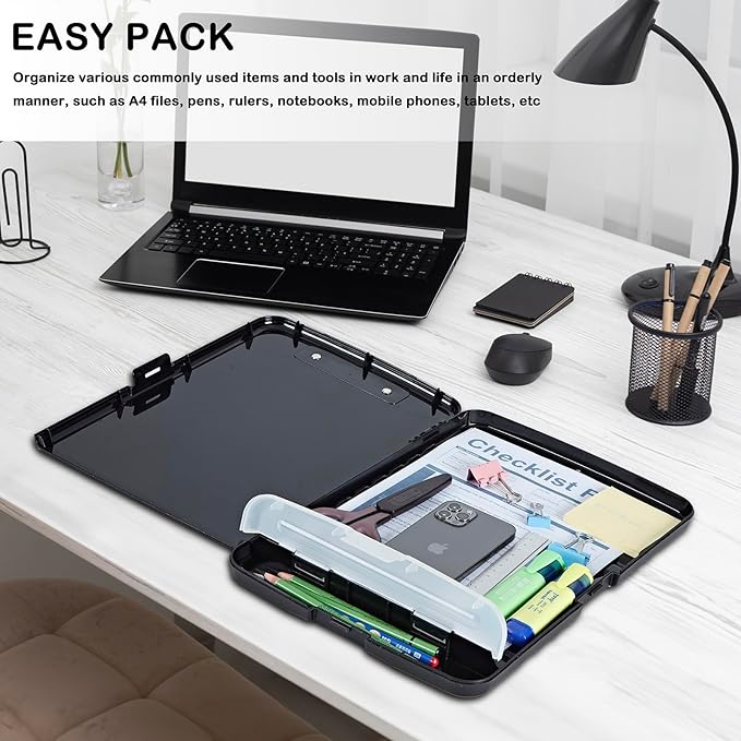 Clipboard with Storage, Office Supplies Nursing Clipboards Folder with Pen - Image 7