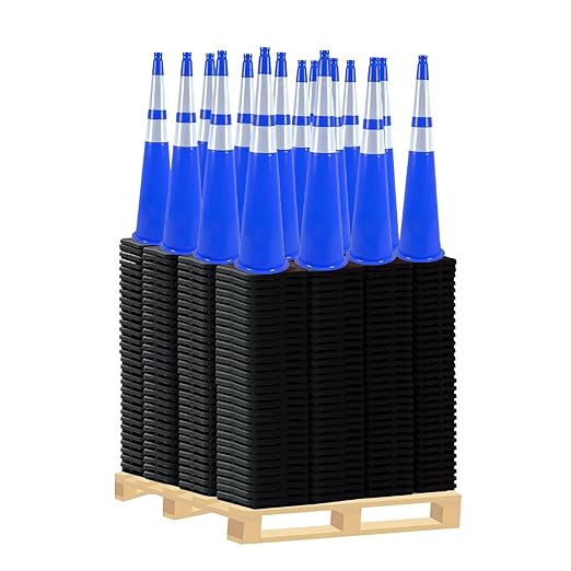 360 Pack 36" Blue Traffic Cones by OranclUS