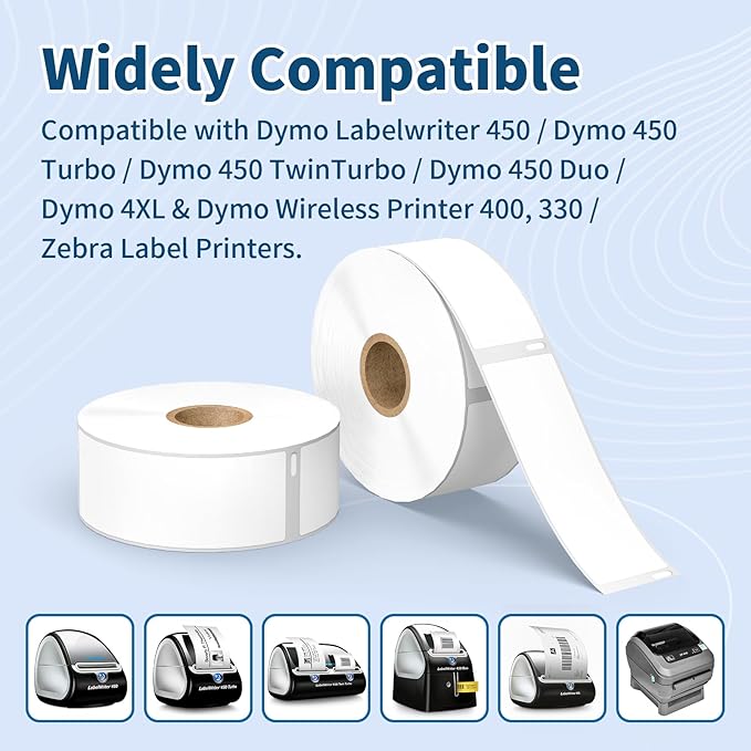 Tacnology 24 Rolls 8400 Labels Direct Thermal Labels Compatible - Image 4