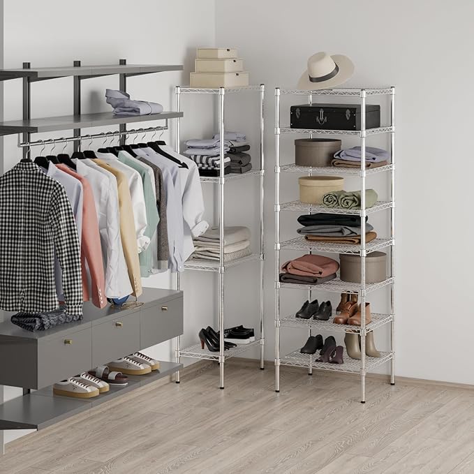21" Deep x 24" Wide x 74" Height Wire Shelving Kit | 8-Tier | NSF Commercial - Image 4