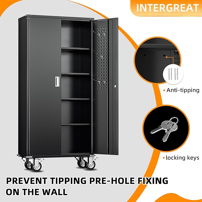 INTERGREAT Metal Storage Cabinet - Image 5