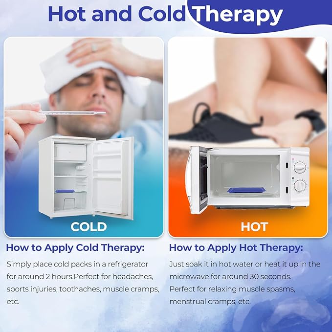 Ice Packs for Injuries 14" X 11": Ohuhu Hot Cold Gel Ice Pack X-Large Reusable - Image 6