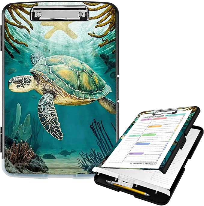 Clipboard with Storage High Capacity Plastic Nursing Clipboards with Pen Holder by Unknown
