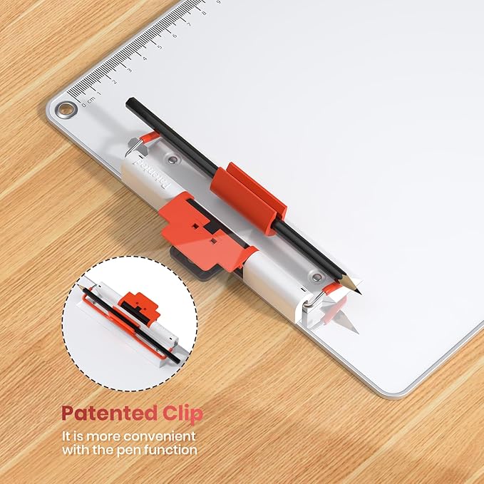 Clipboards with Pen Holder A4 Size 12.5x9 Inch Aluminum Protection Clip Board - Image 4