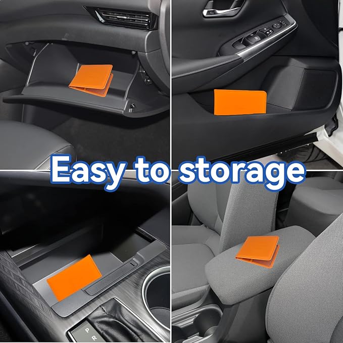 Car Registration and Insurance Holder, Premium Pu Leather Vehicle Glove Box - Image 5