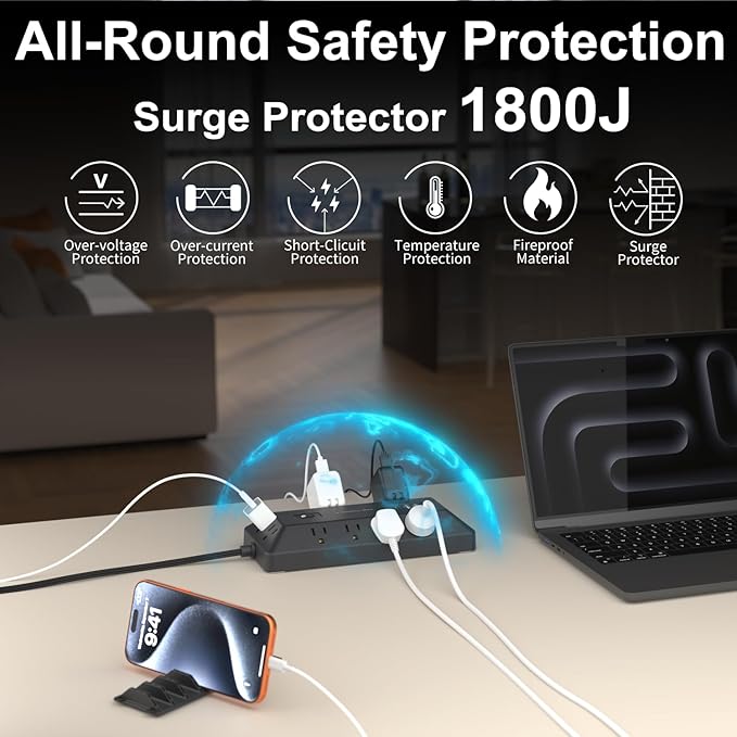 Surge Protector Power Strip - Image 2