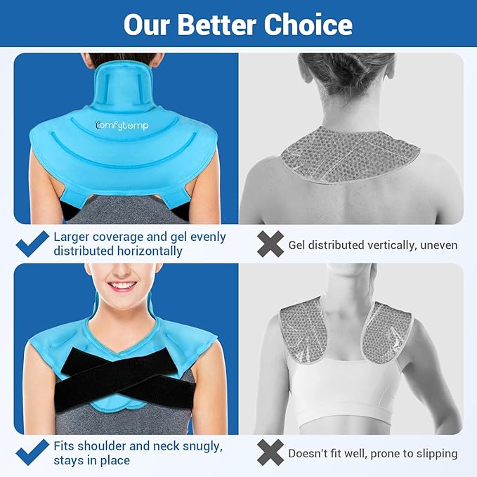 Comfytemp Ice Pack for Neck Shoulders Pain Relief, HSA Eligible FSA Wearable - Image 7