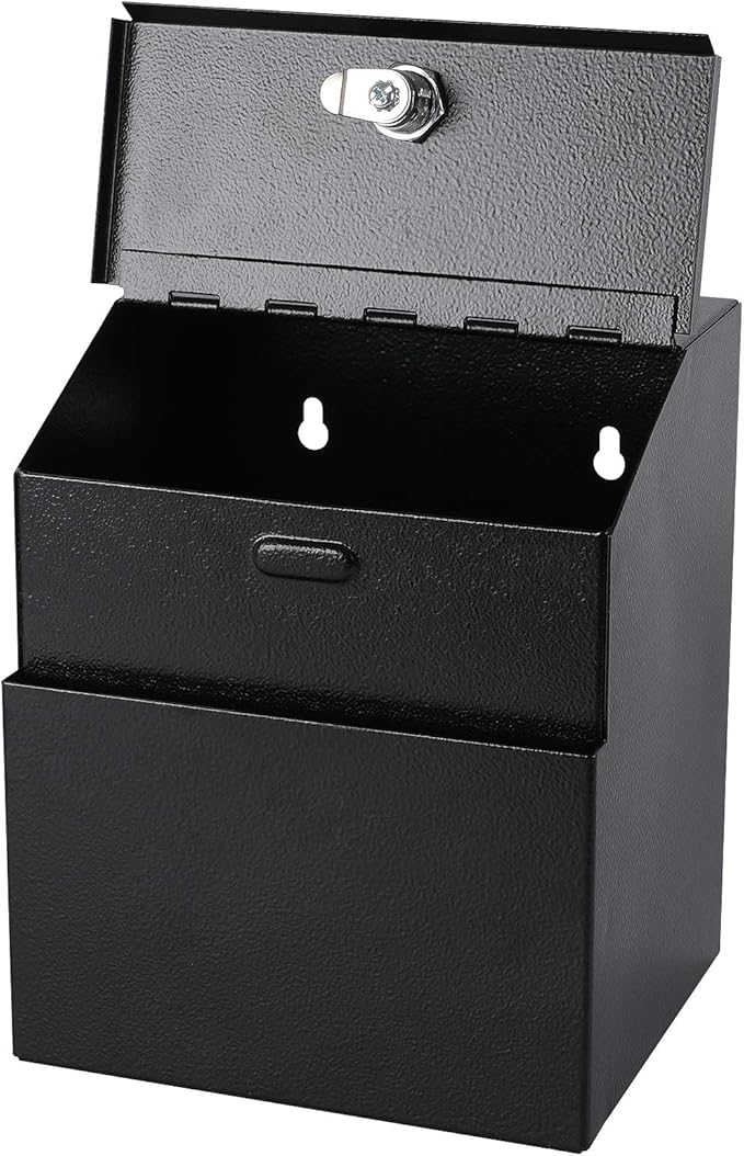 xydled Suggestion Box with Lock Wall Mountable Metal - Image 9
