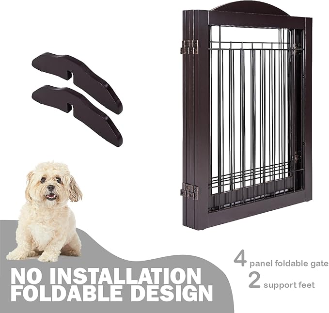 SPIRICH 96-inch Extra Wide 30-inches Tall Dog Gate - Image 8