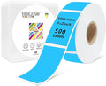 1X2 inch Label Stickers Roll for Thermal Printer 500PCS Colored Removable by YOULAISHI
