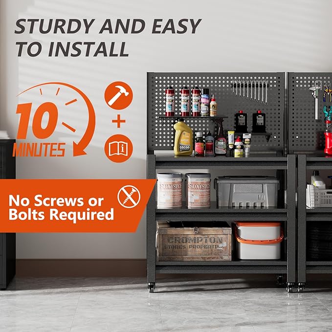 Metal Garage Shelving Unit - Image 8