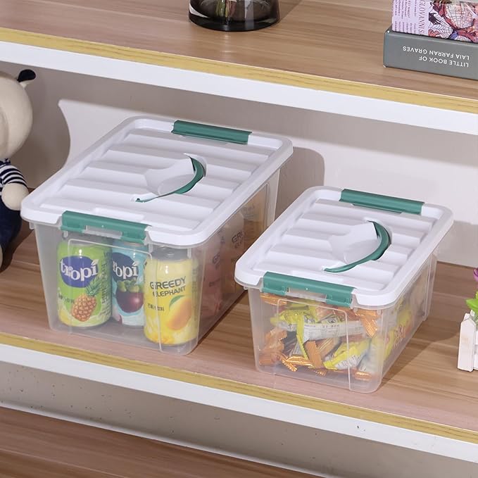 2-Pack Plastic Lidded Storage Box - Image 6