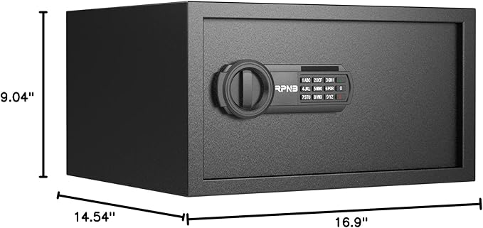 RPNB Deluxe Safe and Lock Box, Digital Keypad Safe Box, Steel Alloy Small Safes - Image 8