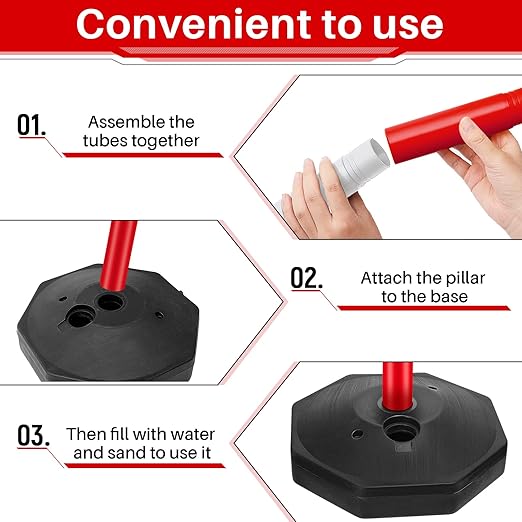 Konohan 6 Pack 34 Inch Parking Cone Delineators Post Traffic Cone Plastic - Image 4