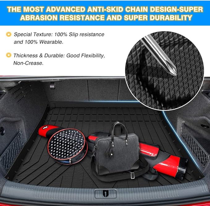 Cargo Liner Fits for Audi A4 / S4 2017 2018 2019 2020 2021 2022 2023 2024 Cargo - Image 7