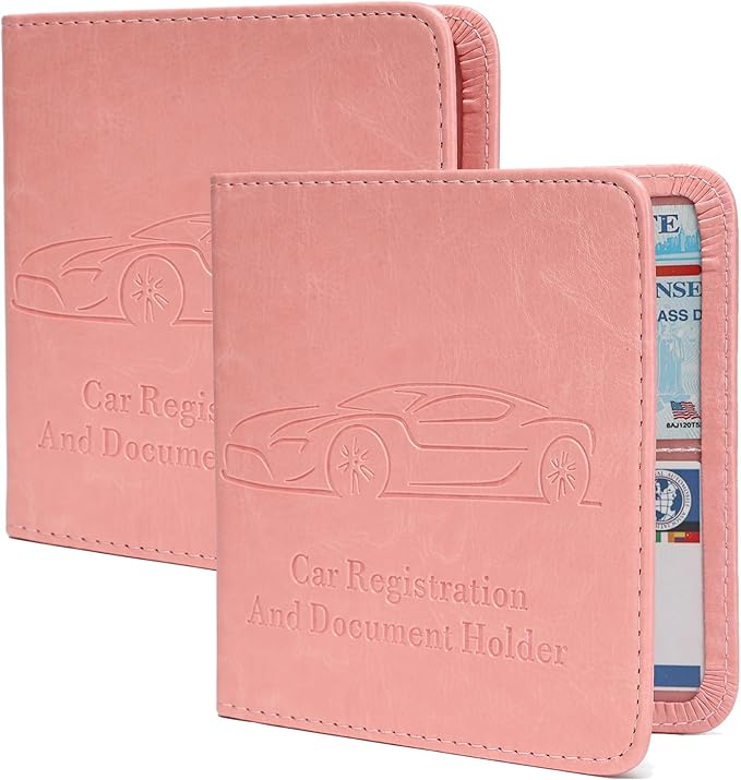 2-Pack Registration and Insurance Card Holder, Vehicle Glove Box Car Organizer - Image 7