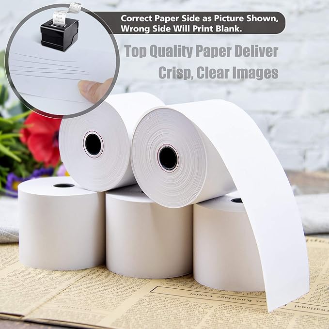 Azure Zone, Thermal Paper 2-1/4 X 230ft 100 Rolls, Fits Most POS Machines and - Image 7