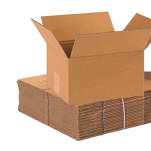 BOX USA Shipping Boxes Small 10"L x 8"W x 6"H, Moving and Storage by BOXUSA
