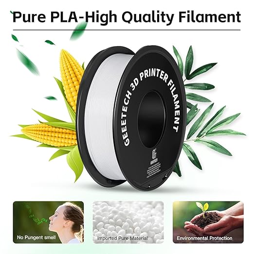 Geeetech 3D Printer Filament, PLA Filament 1.75mm Bundle 2kg - Image 3