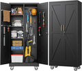 Aobabo Metal Broom Closet Storage Cabinets by Aobabo