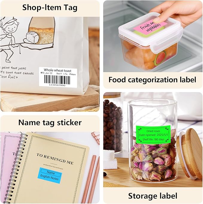 1x2 Inch Thermal Labels, Waterproof Removable Blank Stickers - Image 7