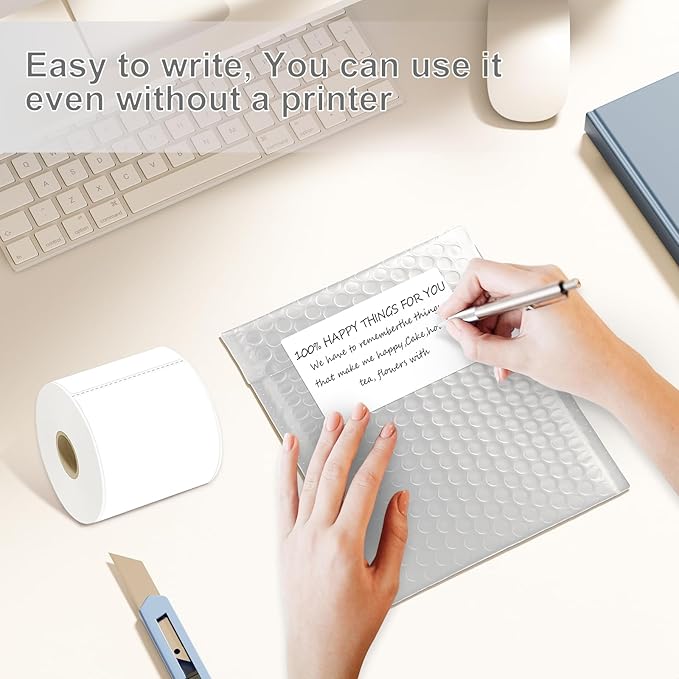 3 X 5 Inch Rectangle Sticker White Moving Labels - Image 5