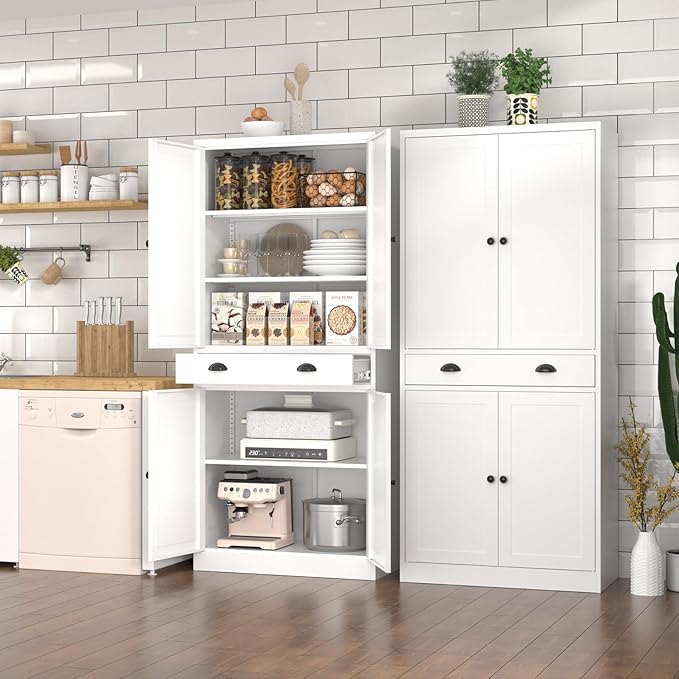 Metal Kitchen Pantry Cabinet, Living Room - Image 2