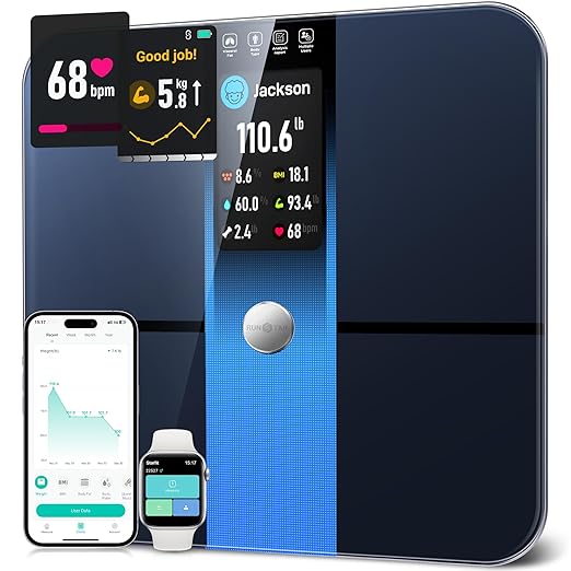 RunStar Scale for Body Weight, Precision Digital Bathroom Smart Scale by RunStar