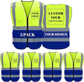 BeautyWill Custom Safety Vest Logo Class 2 High Visibility Reflevtive Vest by BeautyWill