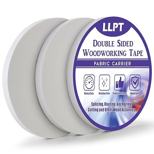 LLPT Double Sided Woodworking Tape 1/2" x 150Ft Each 3 Pack Double Face Turner by LLPT-AllAboutAdhesiveTapes