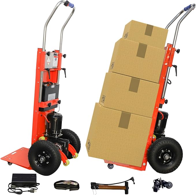 880lbs Electric Stair Climbing Hand Trucks Dolly Cart by ROOMEDAL