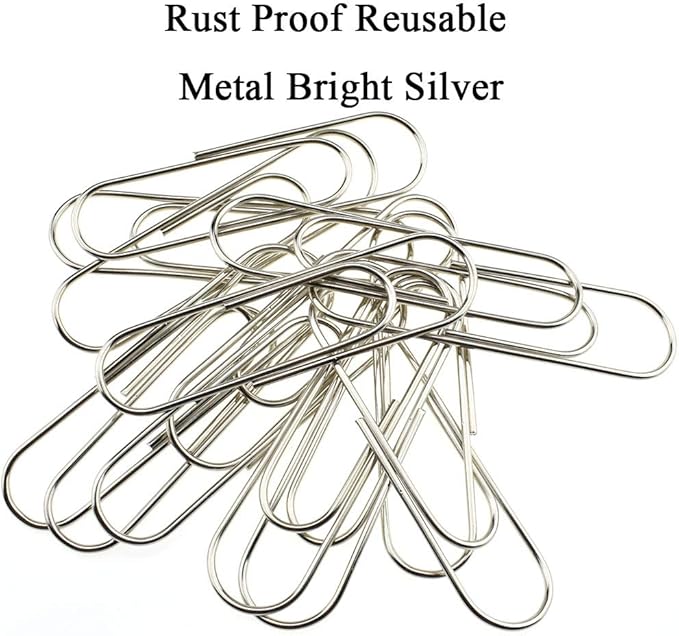 HAHIYO Paper Clips Sturdy 4 inches Length 14 Pack Paperclips Heavy Duty Tight - Image 3