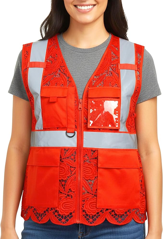 Lace-Mesh Safety Vest for Women & Men - Image 2
