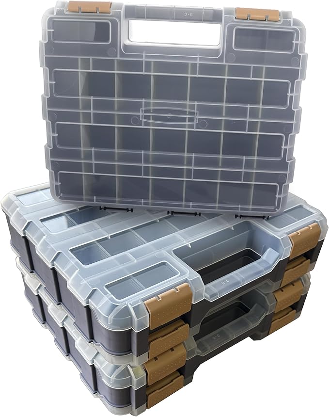 Double Side Tool Box Organizer, Hardware Storage Box, Portable Small Parts - Image 7