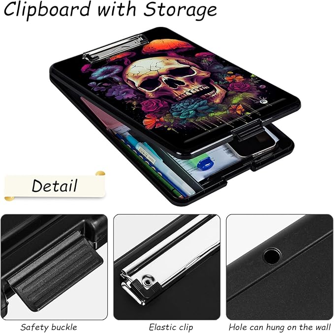 Clipboard with Storage, High Capacity Plastic Storage Clipboard with Pen Holder - Image 3