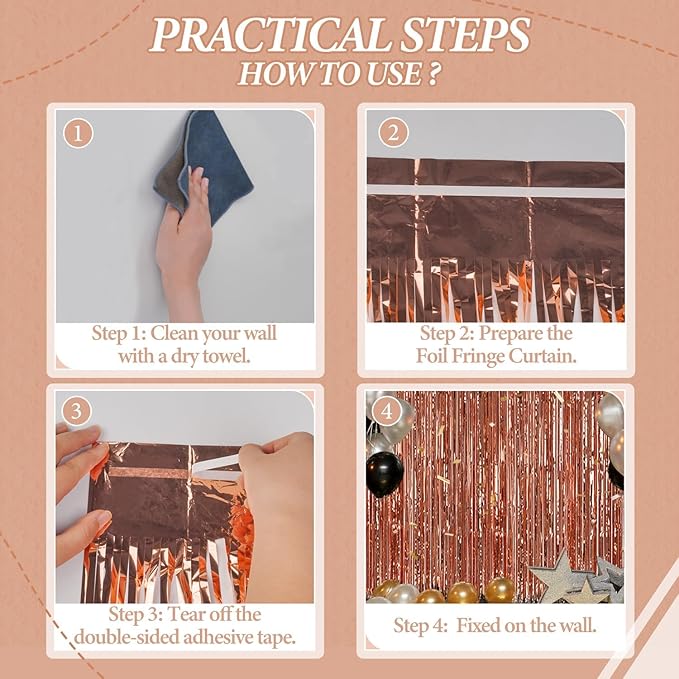 3 Pack Foil Fringe Backdrop - Image 2