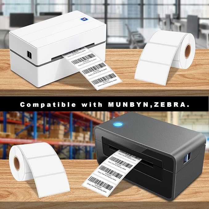 CLASSY 2" x 1" Direct Thermal Labels, Barcode & Return Address, Compatible - Image 3